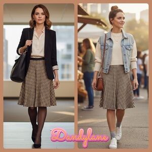 Ann Taylor Polka Dot Full Skirt Size Petite 00 ( NWOT)